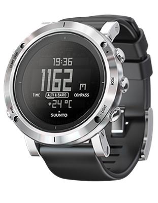 Suunto Core Brushed Steel Outdoor Watch - Altimeter&#44; Barometer & Compass - SS020339000