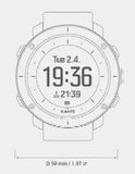 Suunto Traverse White - Stainless Steel Bezel- White Silicone Strap - SS021842000B