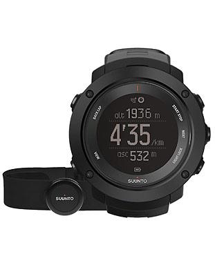 Suunto Ambit 3 Vertical Black HR - Silicone Strap - Positive or Negative Display - SS021964000