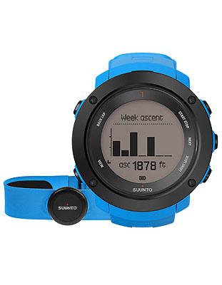 Suunto Ambit 3 Vertical Blue HR - Silicone Strap - Positive or Negative Display - SS021968000