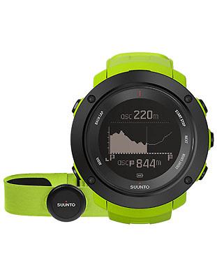 Suunto Ambit 3 Vertical Lime HR - Silicone Strap - Positive or Negative Display - SS021970000