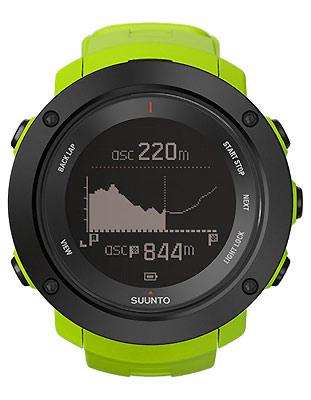 Suunto Ambit 3 Vertical Lime - Silicone Strap - Positive or Negative Display - SS021971000