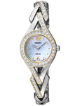 Seiko Solar Ladies Two-Tone Swarovski Crystal Cocktail Watch  - Mother of Pearl - SUP174_5cecc7af-06f6-47c5-a830-ed1c7bd56aad