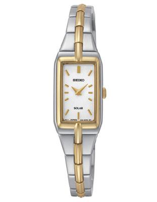 Seiko Solar Ladies Dress Watch - White Dial - Bangle-Style - Two-Tone - SUP272_f1c86ed0-1024-4b41-b2cb-c80c943e300c