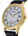 Seiko Womens Solar Leather Strap Watch - Gold-Tone - White Dial - SUP304A_e0219819-93bc-4edd-8ad3-5da5e7e4c3ad