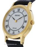 Seiko Womens Solar Leather Strap Watch - Gold-Tone - White Dial - SUP304A_e0219819-93bc-4edd-8ad3-5da5e7e4c3ad