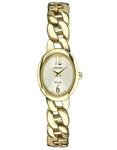 Seiko Solar Ladies Jewelry Watch - Gold-Tone - Champagne Dial - SUP338