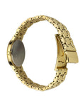 Seiko Womens Solar Crystal Dress Watch - Gold-Tone - White Mother of Pearl Dial - SUP364B