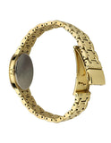 Seiko Womens Solar Crystal Dress Watch - Gold-Tone - White Mother of Pearl Dial - SUP364B