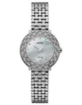 Seiko Womens Diamond Watch - 36 Diamonds - Solar - Stainless Steel - MOP - SUP373