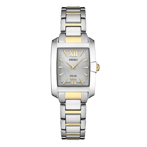 Seiko Solar Ladies Square Two-Tone Watch - Bracelet - 24mm - SUP379_2a5fa021-73ff-41ed-b2cf-ef49d1fd4384