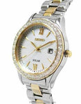 Seiko Solar Womens Crystal Watch - Mother of Pearl Dial - Two-Tone - SUT074A_c5a53c5d-d099-4af3-9f31-33eefcc6af2b