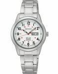 Seiko Solar Ladies Railroad Style Sporty Dress Watch - White Dial - Stainless - SUT167_94fb0788-1184-4886-957e-2464b4f77ad9