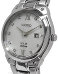 Seiko Solar Ladies Diamond Watch - Stainless - MOP Dial - 100M WR - SUT213A_354894bc-ac35-4452-b310-38cf0654d1b6