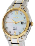 Seiko Solar Ladies Diamond Watch - Two-Tone Case & Bracelet - MOP Dial - 100M WR - SUT214A_e5027f58-7144-4dc9-a8ab-a3c43894e481