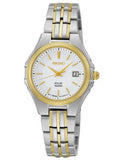 Seiko Solar Ladies Watch - White Dial - Two-Tone Design - 100M WR - Date Window - SUT222_40d66274-2f17-4674-aa33-3be5ed1f1c69