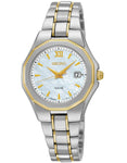 Seiko Womens Core Watch - Solar - Two-Tone - MOP Dial - Bracelet - Date - SUT226_3bf2bbc7-e76d-453b-a253-c32f62f9a491