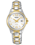 Seiko Ladies Core Series Solar Watch - Two Tone Stainless Steel Case - Date - SUT250_a429b15c-6bf1-4cd1-ae1b-9ec256428c7d