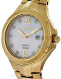 Seiko Solar Ladies 10 Diamond Coutura - Mother of Pearl Dial - Gold-Tone - Date - SUT310A_c156a3ad-1d0c-429b-ae6a-71d16ebed3f0