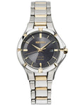 Seiko Solar Ladies Sport Dress Watch - Black Dial - Two-Tone - Date - Bracelet - SUT316