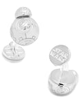 Star Wars BB8 3D Droid Cufflinks - Sterling Silver - Fixed Logo Back - SW-BB8-S925