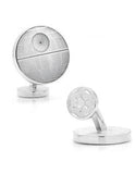 Star Wars Death Star Blueprint Cufflinks - Silver Tone - Printed Image - SW-DS-BP_096ba6ec-85dc-41a5-b068-b6e5d1366139