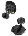 Star Wars Death Trooper Helmet Cufflinks - Black With Enamel - SW-DTH-BK