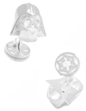 Star Wars Darth Vader 3D Cufflinks - Sterling Silver - Logo Swivel Closure - SW-DVH-S925