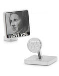 Star Wars Princess Leia & Han Solo; I Love You. I Know. Cufflinks - Silver Tone - SW-ILYIK-SLA_b7dc3c74-fe12-4b73-8308-b0c0f2622dcb