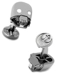 Star Wars 3D K-2SO Cufflinks - Gunmetal With Enamel - SW-K2S0-3D