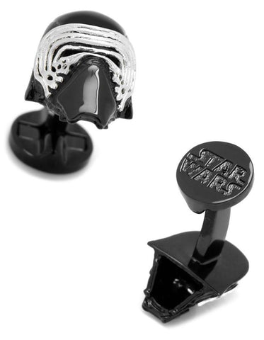 Star Wars Kylo Ren 3D Cufflinks - Logo Swivel Closure - SW-KR7-3D