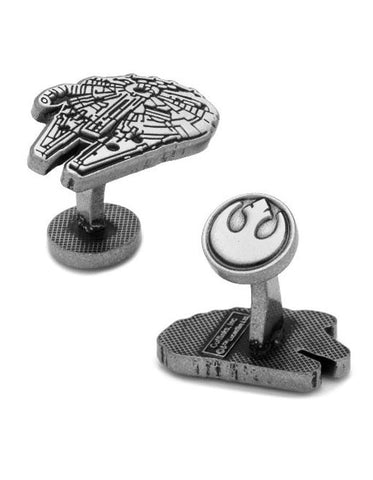 Star Wars Millennium Falcon Cufflinks - Antique Plated - SW-MF-SL