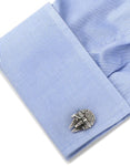 Star Wars Millenium Falcon 3D Cufflinks - Logo Swivel Closure - SW-MF7-3DB