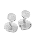 Star Wars Rebel Duo Cufflinks- Han Solo & Chewbacca- Stainless Steel & Enamel - SW-RDUO-SLA