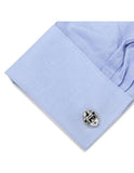 Star Wars Rebel Duo Cufflinks- Han Solo & Chewbacca- Stainless Steel & Enamel - SW-RDUO-SLB