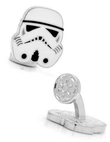 Star Wars Stormtrooper Helmet Cufflinks - White & Black Enamel - SW-STH-SL_3d17cbef-61aa-40ed-be4e-d6bc58b17692