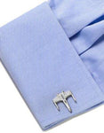 Star Wars X-Wing Starfighter Blueprint Cufflinks - Silver Tone - SW-XWS-BPB