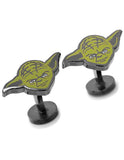 Star Wars Yoda Cufflinks - Green - Black Fixed Logo Backing - SW-YODA-BKA_e67a897a-3362-4d48-af29-af8d5966e30f