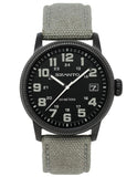 Szanto Mens 1100 Series - Black Steel - Black Dial - Grey Strap - 100m - Date - SZ-1103_d6fe6dc5-cf9f-42ab-ba7b-223220a24d89