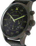 Szanto Mens 2600 Series Chronograph - Black Dial - Strap - Yellow Highlights - SZ-2601A_a64aebc6-4ae0-4083-abf2-2b90ea308007