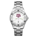 Texas A&M University All-Pro Mens Watch - Chrome Plated - Bracelet - TAM163_f0c44151-21e3-421d-b4e6-2b56af3cea45