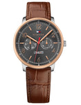 Tommy Hilfiger Will Mens Watch - Grey Dial - Brown Leather Strap - Day/Date - TH-1791357_8f571351-8a3f-4cc1-a21c-8b23ebdd4a76