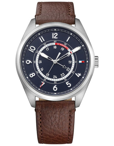 Tommy Hilfiger Dylan Mens Watch - Dark Blue Dial - Brown Leather Strap - 50m - TH-1791371_a6ba8e1c-d092-414b-af42-7d64ea6c75cd