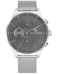 Tommy Hilfiger Mens Chase Watch - Stainless Steel - Chronograph - Mesh Bracelet - TH-1791484_7bbb2eb4-e2c4-409c-9969-87c413808aa1