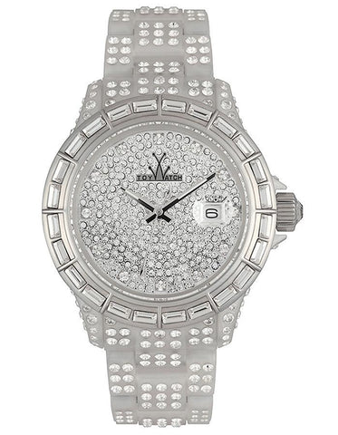 ToyWatch Ladies Total Stones White - Swarovski Crystals - Link Bracelet - Date - TSC01WH_579ae39e-b3e9-4fd9-aab7-069717a49571