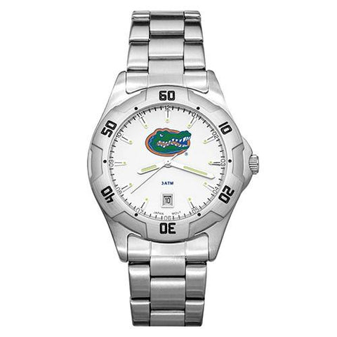 University of Florida All-Pro Mens Watch - Chrome Plated - Bracelet - UFL163_2f8dc206-c6db-47df-9997-71b15087e32d