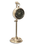 Uttermost Pocket Watch Brass Woodburn Clock - Black Dial - Adjustable Height - UM-06069