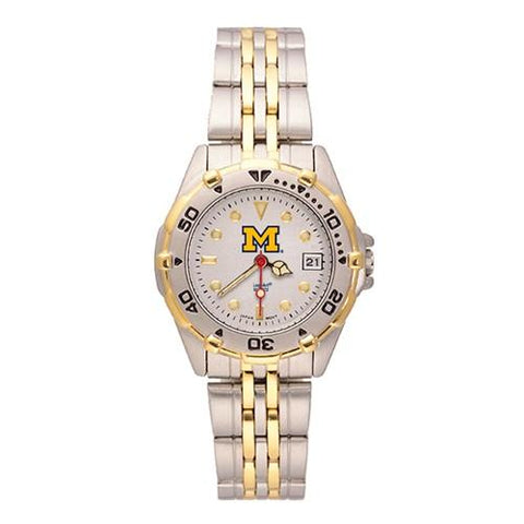 University of Michigan All-Star Womens Watch - Silver and Gold-tone-Bracelet - UM104_167d9a57-d543-4dcb-89a2-a79c611ae7cc