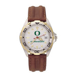 University of Oregon Mens All-Star Watch - Leather Strap - Color Logo - UOR101_bf7c1368-9f54-4728-914e-2562c7114fcc