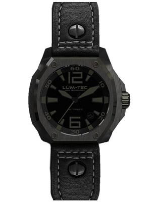 Lum-Tec Mens V-Series Automatic - Black Dial w/ Phantom Tint - PVD-Coated Case - V3_b00a74d1-6237-42ca-9b7b-057945e58ce4